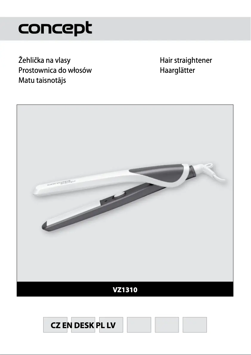 Page 1 de la notice Manuel utilisateur Concept VZ-1310