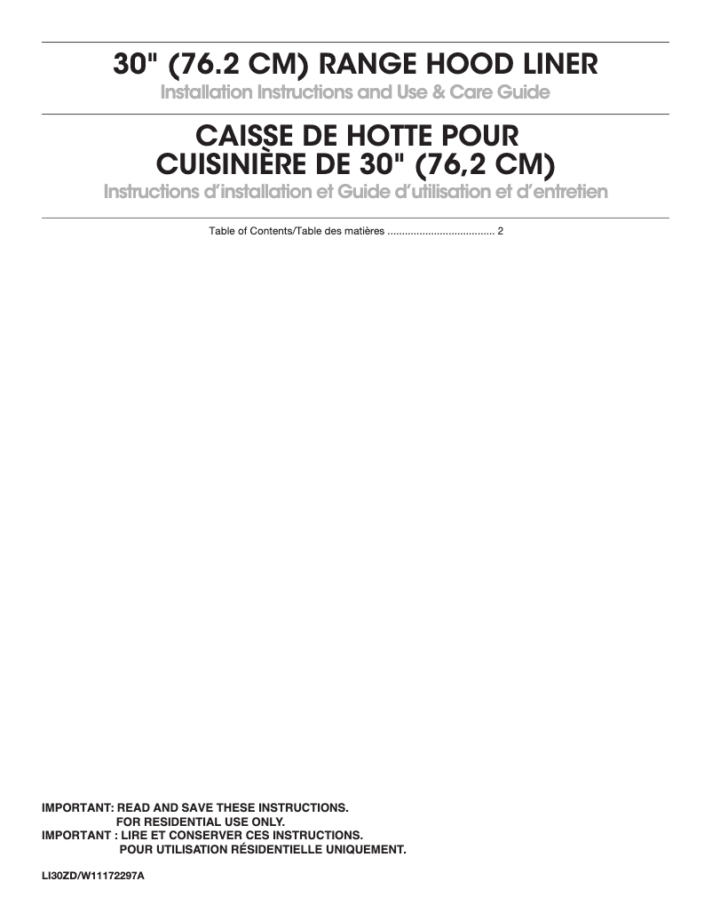 Page 1 de la notice Manuel utilisateur KitchenAid UXL5430BSS