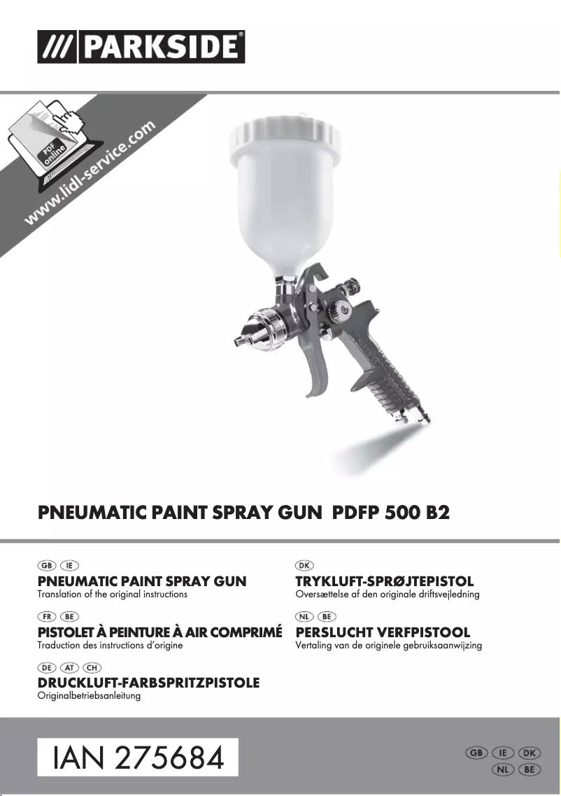 Image de la première page du manuel de l'appareil PDFP 500 B2