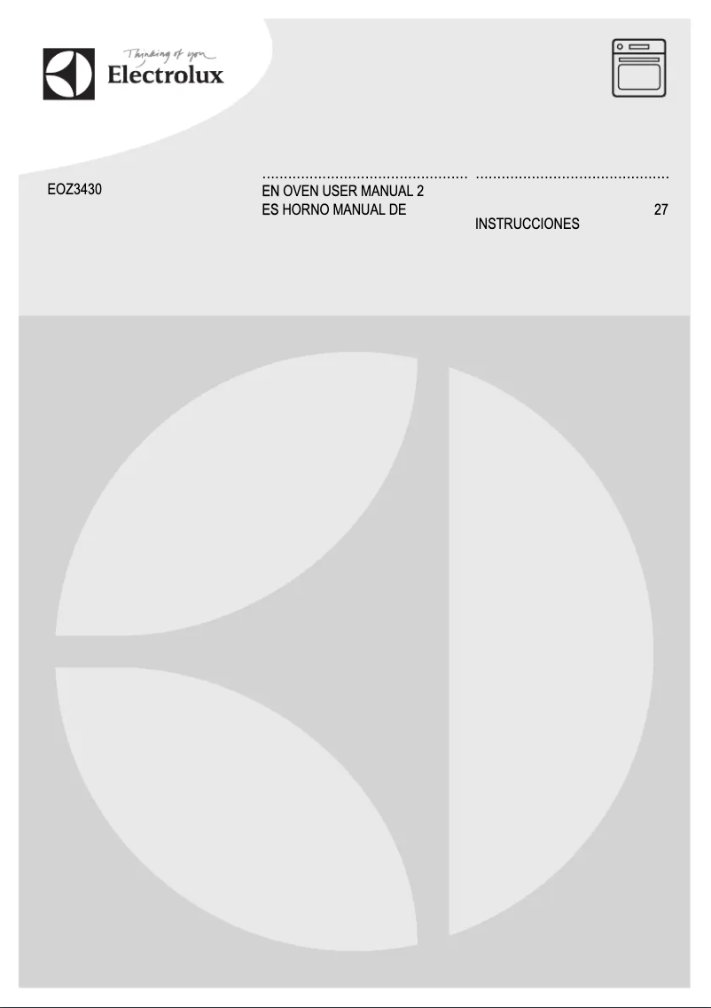 Imagen de la primera página del manual del dispositivo EOZ3430AOX