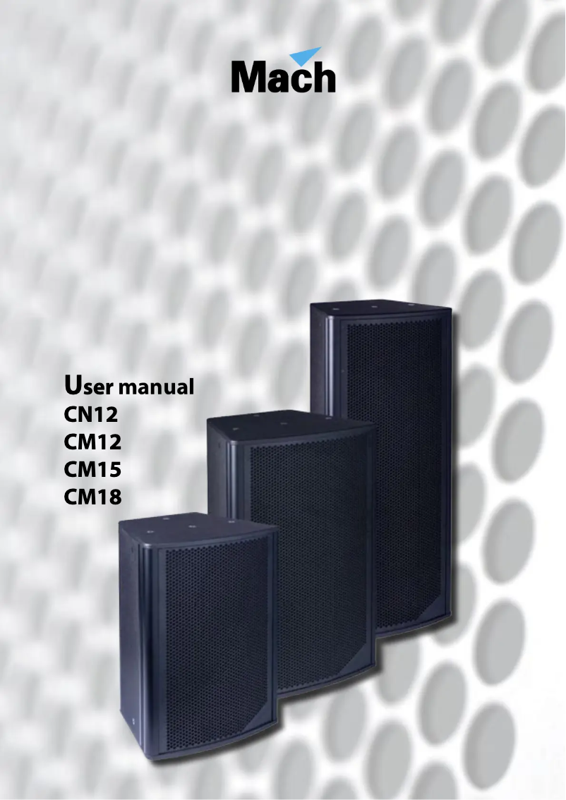 Page n°1 - Manuel utilisateur Martin CM18