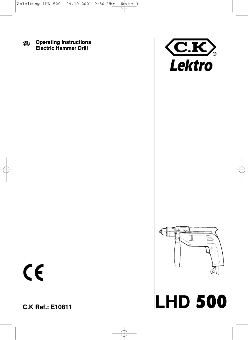 Page n°1 - Manuel utilisateur Einhell LHD 500