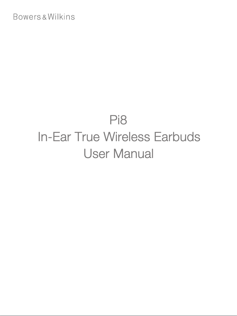 Page n°1 - Manuel utilisateur Bowers & Wilkins Pi8