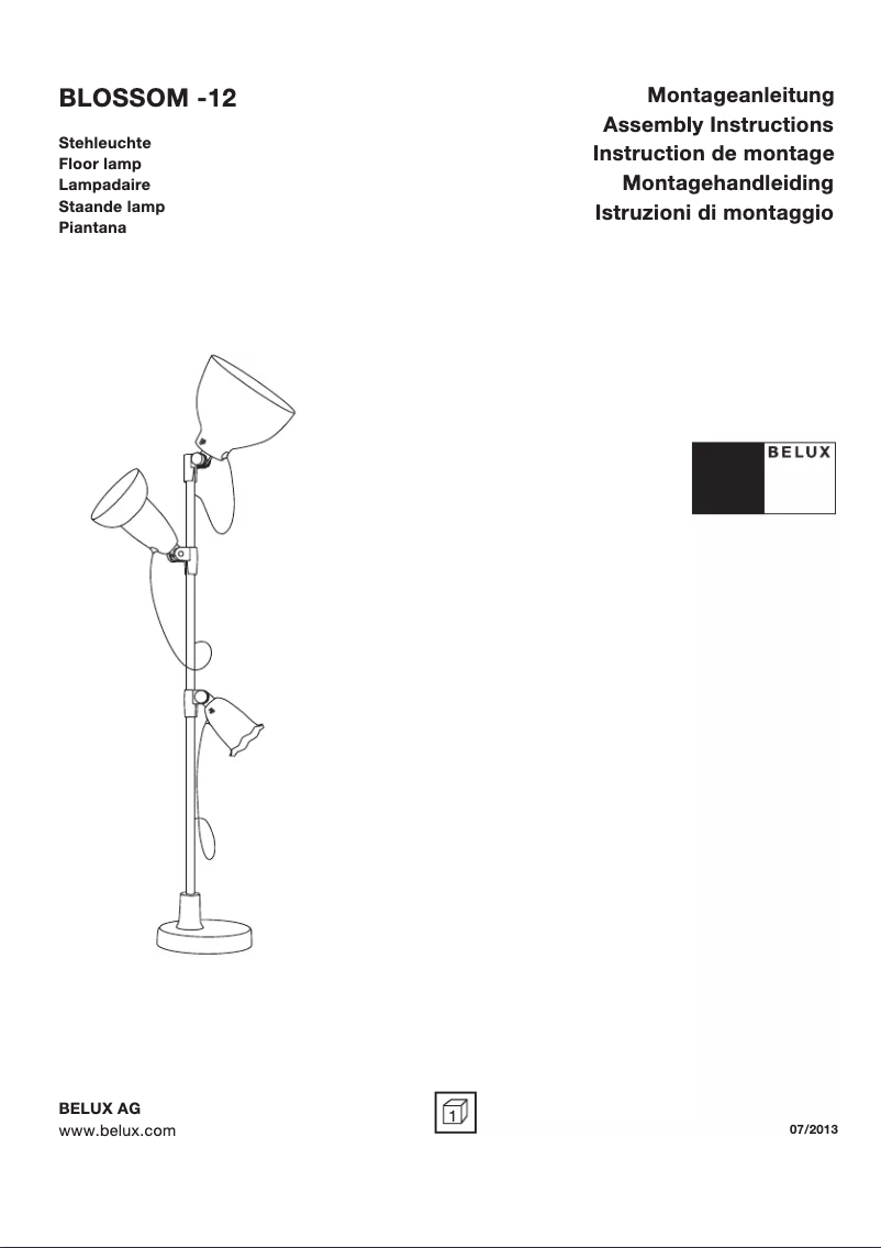 Page n°1 - Manuel utilisateur Belux BLOSSOM