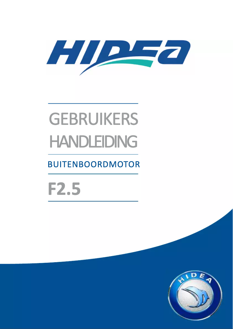 Page 1 de la notice Manuel utilisateur Hidea F2.5