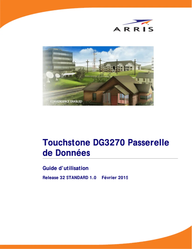 Page 1 de la notice Manuel utilisateur Arris SURFboard DG3270A/NA