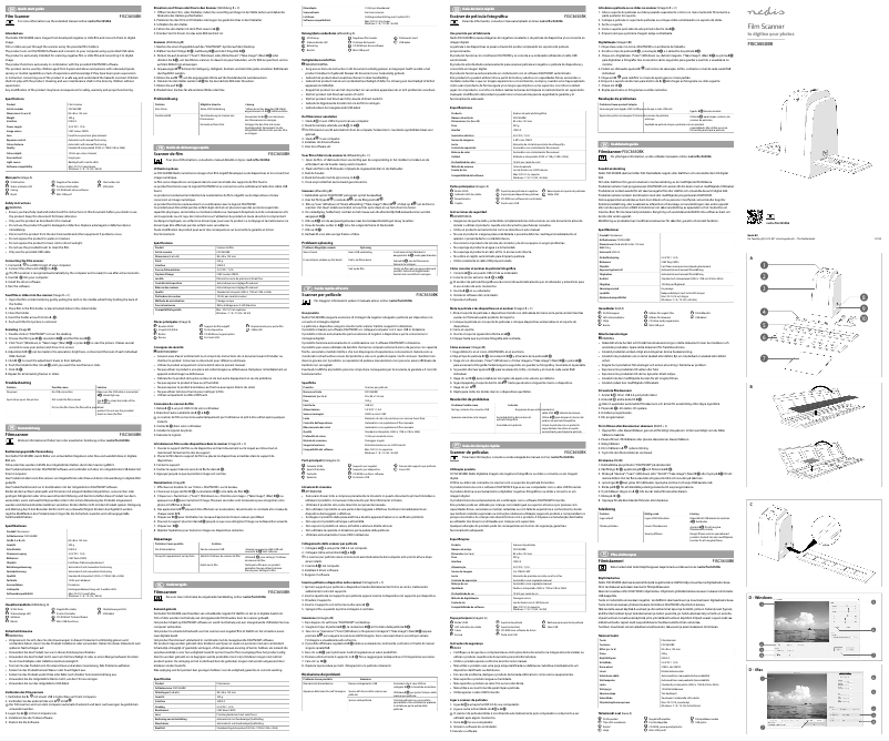 Page 1 de la notice Manuel utilisateur Nedis FISC3650BK