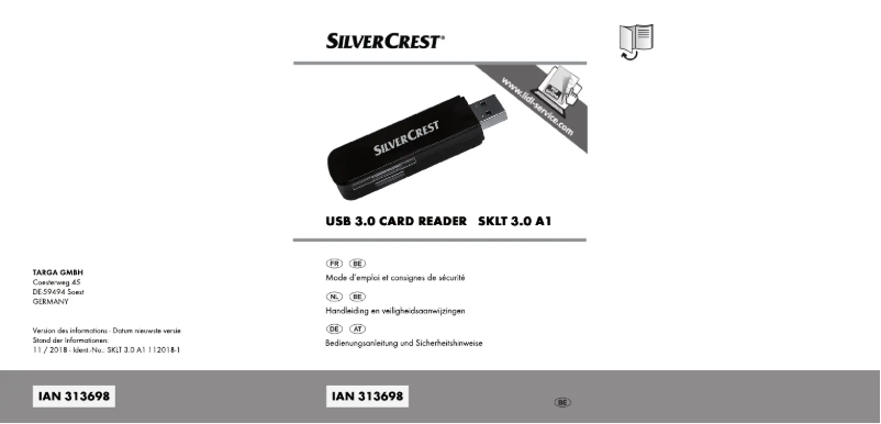 Page n°1 - Manuel utilisateur SilverCrest SKLT 3.0 A1