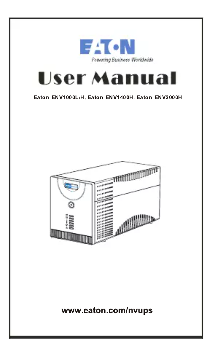 Image de la première page du manuel de l'appareil NV 1400VA