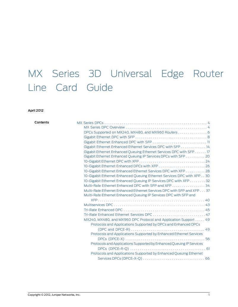 Image de la première page du manuel de l'appareil XFP-10GE