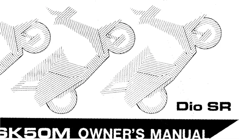 Page 1 de la notice Manuel utilisateur Honda SK50M (1992)