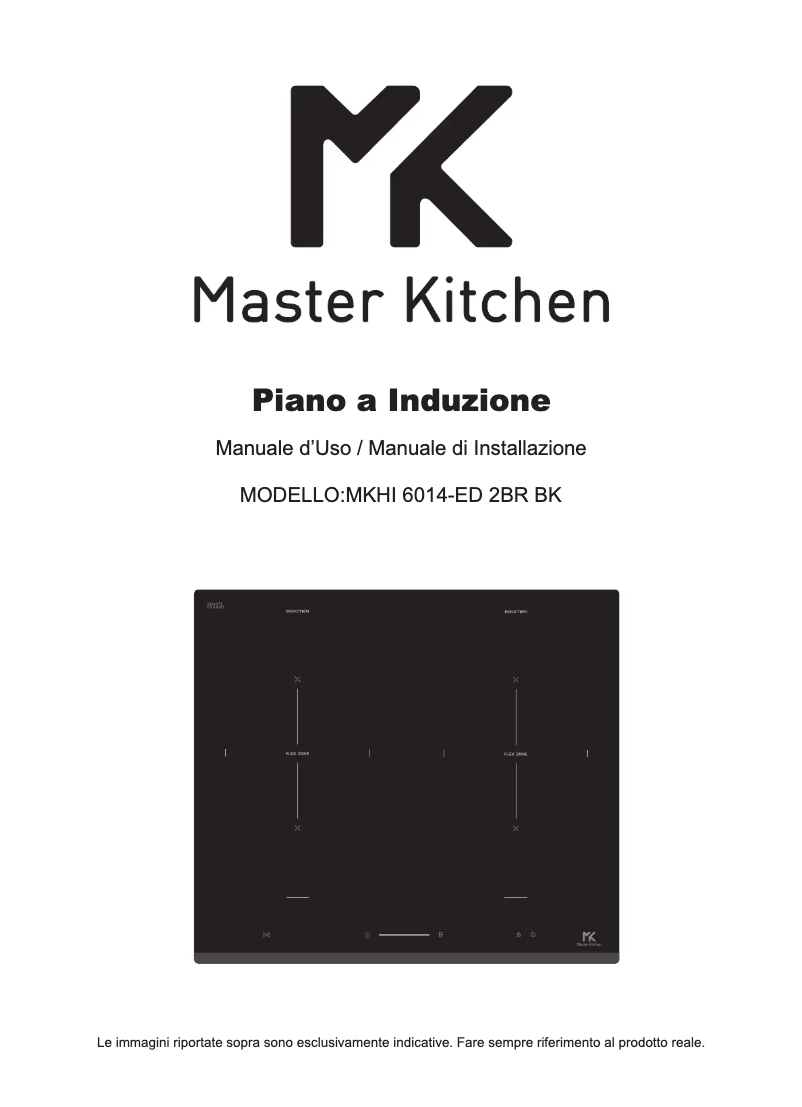 Page 1 de la notice Manuel utilisateur Master Kitchen MKHI 6014-ED 2BR BK
