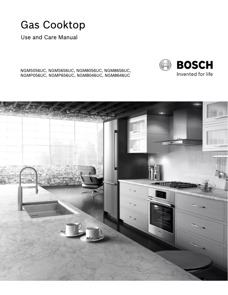 Page 1 de la notice Manuel utilisateur Bosch NGM8656UC