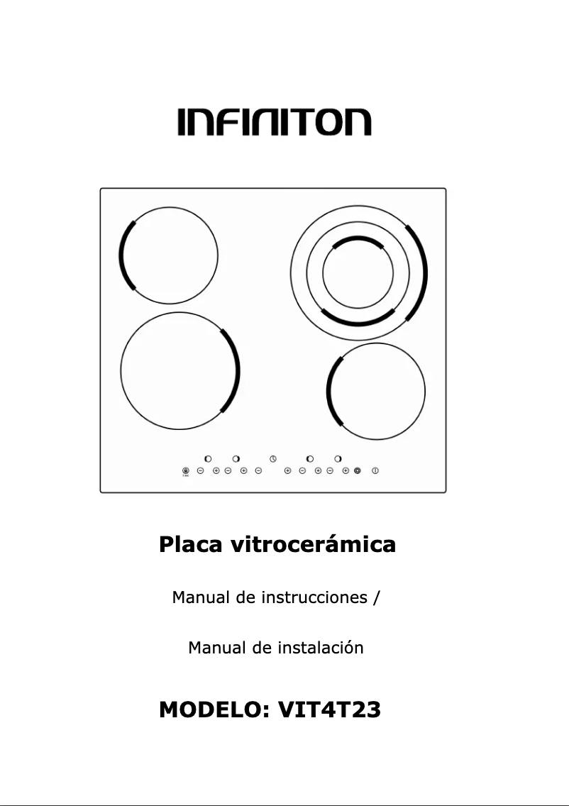 Page 1 de la notice Manuel utilisateur Infiniton VIT4T23