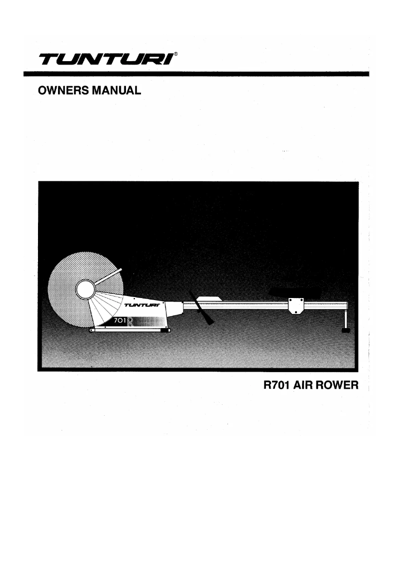 Page n°1 - Manuel utilisateur Tunturi R701