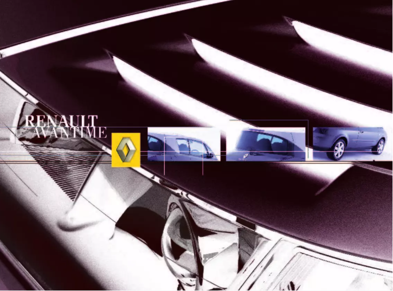 Image de la première page du manuel de l'appareil Avantime (2002)