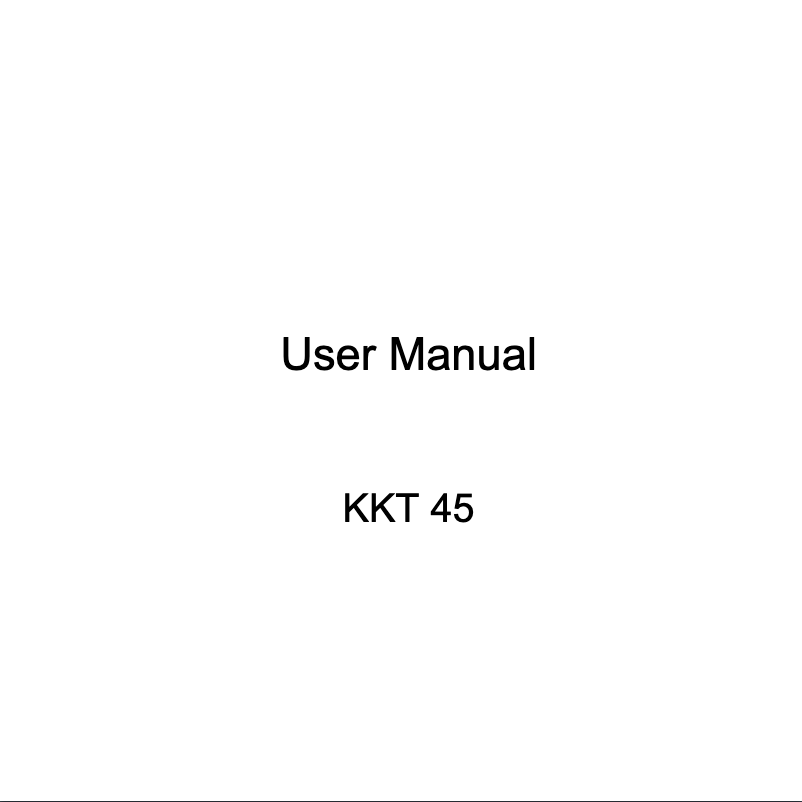 Page n°1 - Manuel utilisateur Lava KKT 45