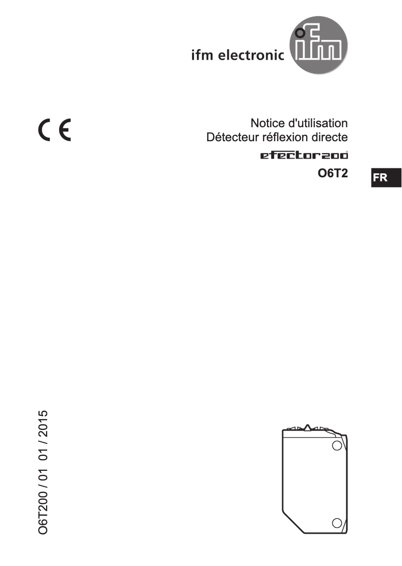 Page n°1 - Manuel utilisateur IFM O6T210