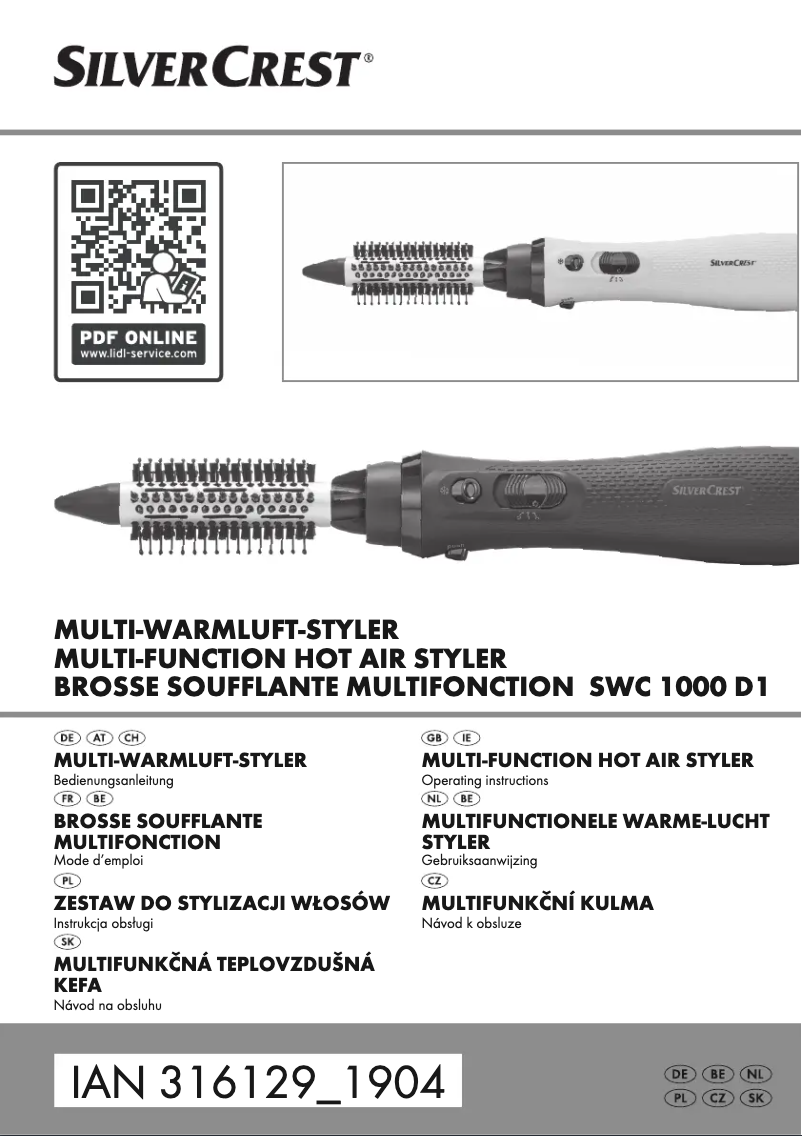 Page n°1 - Manuel utilisateur SilverCrest SWC 1000 D1