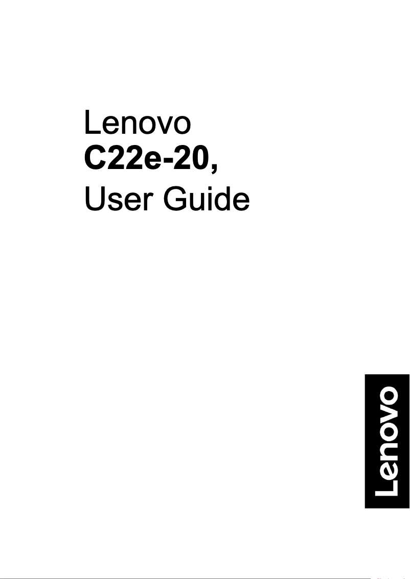 Page 1 de la notice Manuel utilisateur Lenovo C22e-20