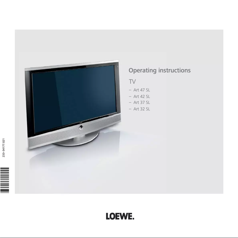 Page n°1 - Manuel utilisateur Loewe ART 37 SL FULL-HD 100