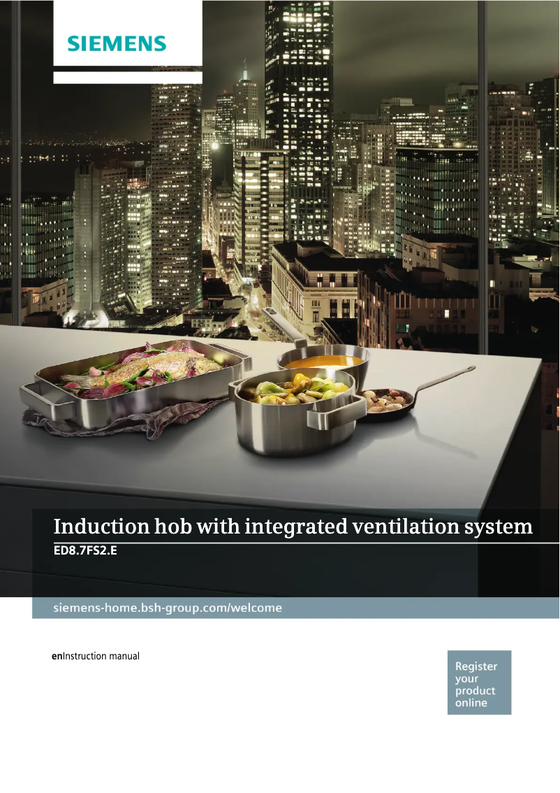Page 1 de la notice Manuel d'utilisation et d'entretien Siemens iQ500 ED877FS25E
