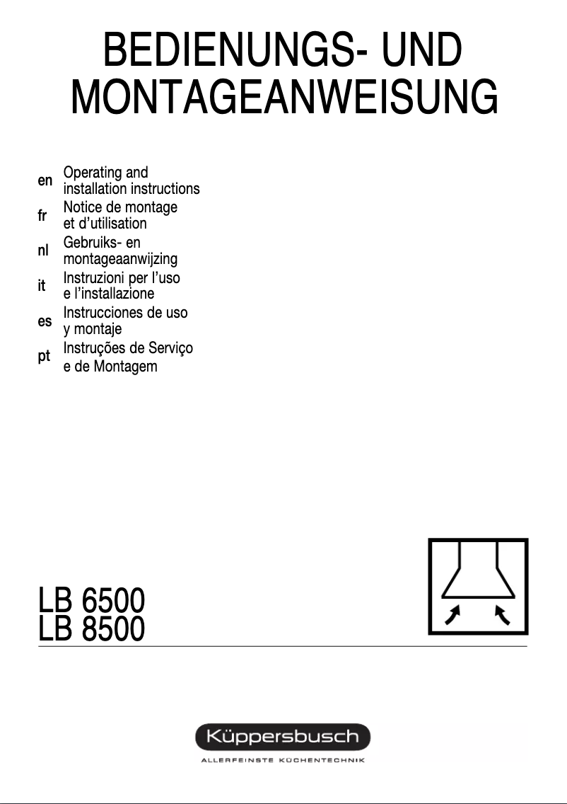 Page 1 de la notice Manuel utilisateur Küppersbusch LB 8500.0 E