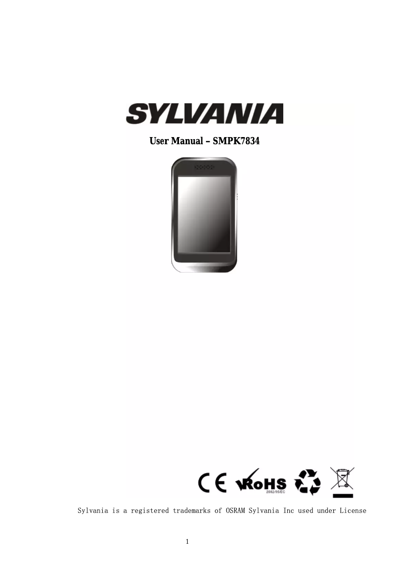 Image de la première page du manuel de l'appareil SMPK7834