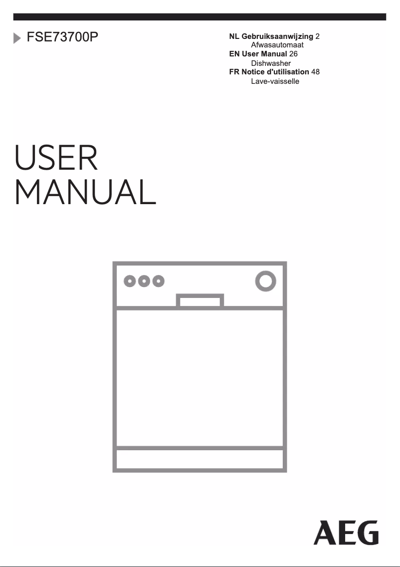 Page n°1 - Manuel utilisateur AEG FSE73700P