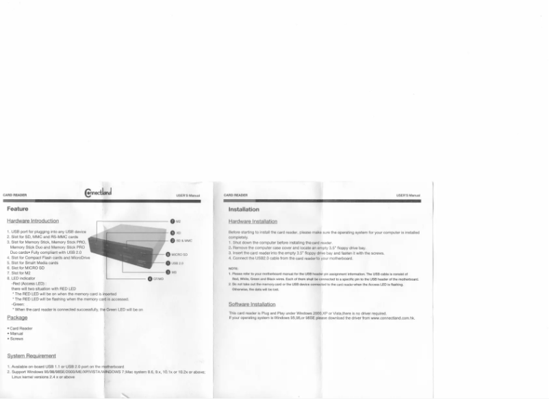 Image de la première page du manuel de l'appareil CL-CRD20036