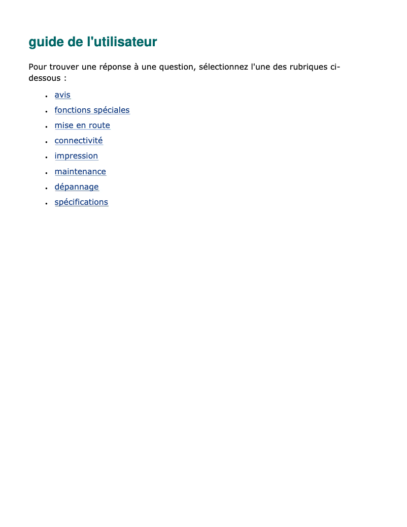 Page n°1 - Manuel utilisateur HP Deskjet 3647