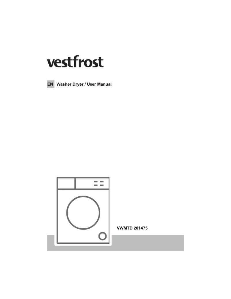 Page n°1 - Manuel utilisateur Vestfrost VWMTD 201475