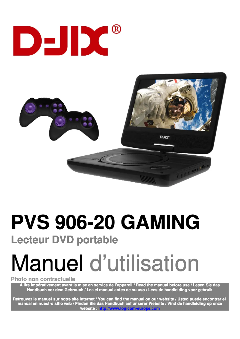 Page n°1 - Manuel utilisateur D-Jix PVS 906-20 Gaming
