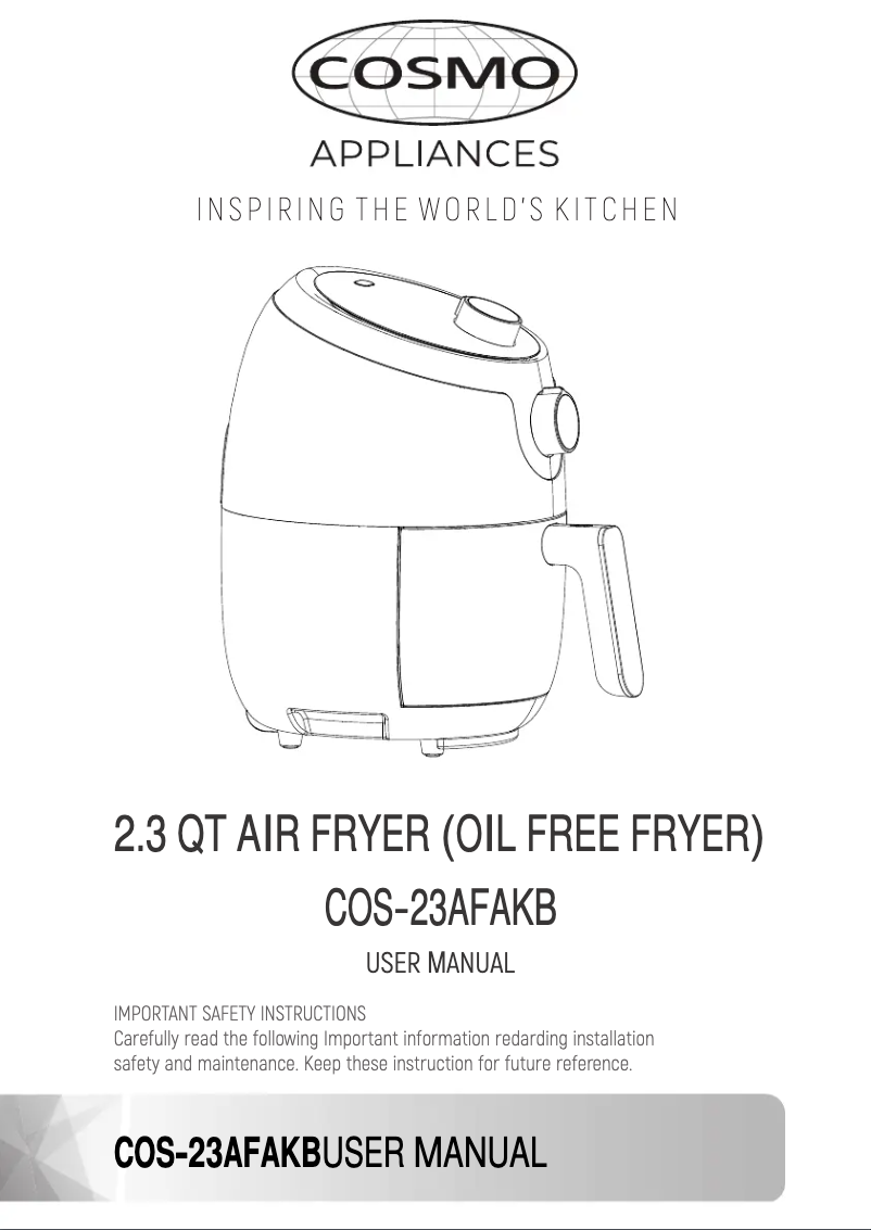 Imagen de la primera página del manual del dispositivo COS-23AFAKB