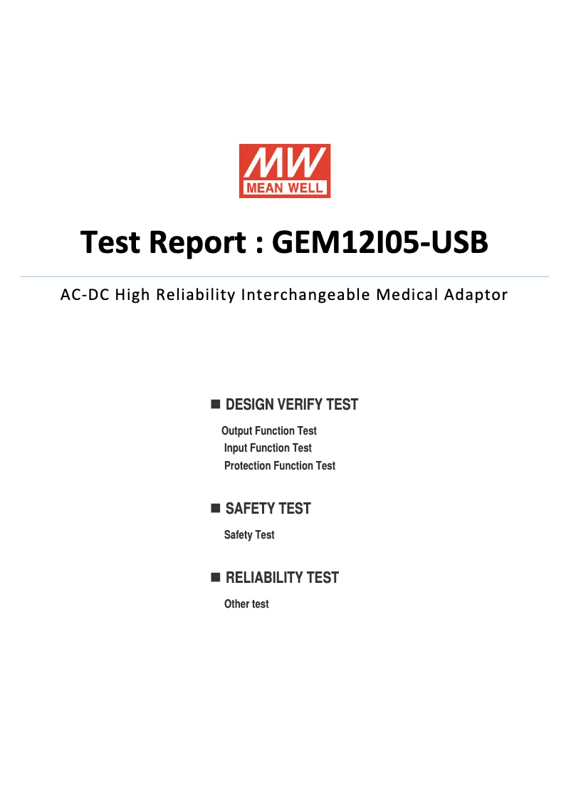 Image de la première page du manuel de l'appareil GEM12I05-USB