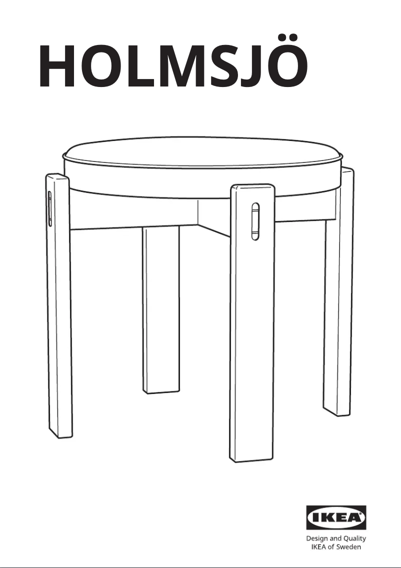 Página 1 del manual Manual de usuario Ikea HOLMSJÖ 305.609.95