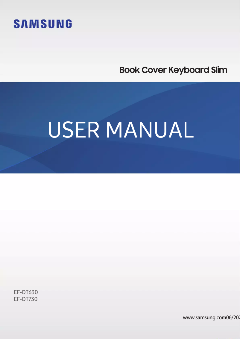 Page n°1 - Manuel utilisateur Samsung Book Cover Keyboard Slim