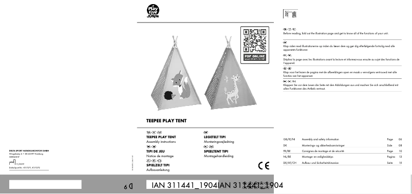 Page 1 de la notice Manuel utilisateur Playtive IAN 309490