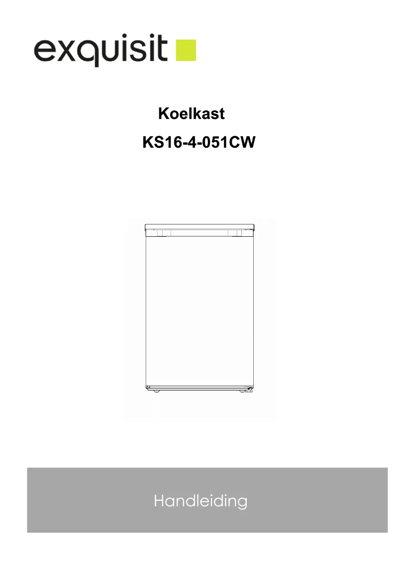 Page 1 de la notice Manuel utilisateur Exquisit KS16-4-051CW