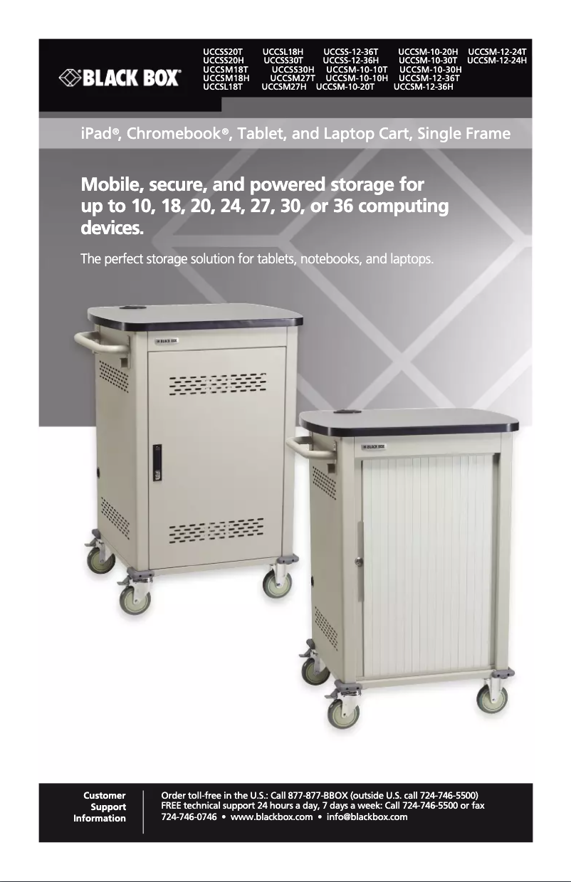 Página 1 del manual Manual de usuario Black Box UCCSM-12-24H