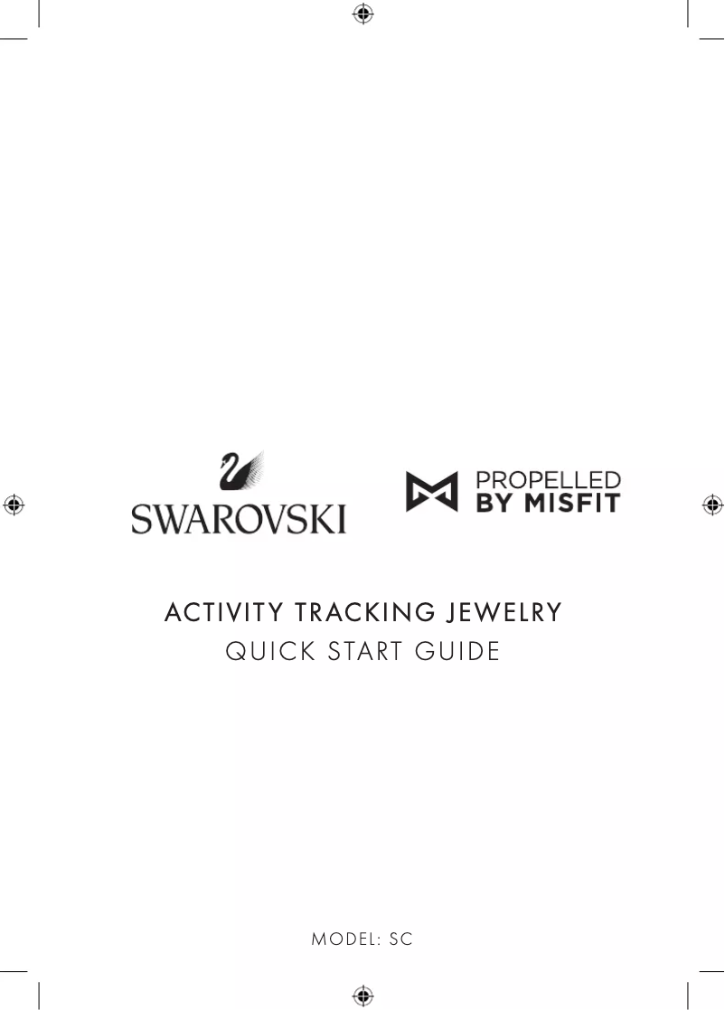 Image de la première page du manuel de l'appareil Swarovski Activity Crystal SC