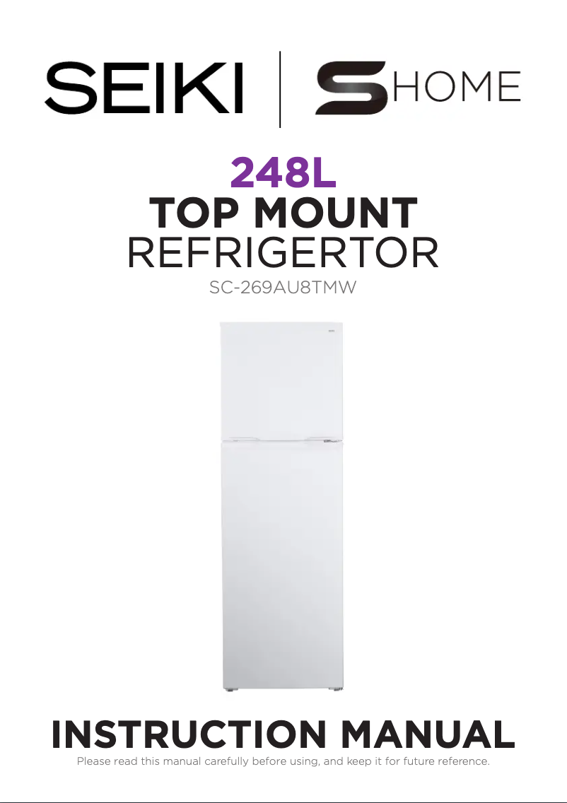 Page n°1 - Manuel utilisateur Seiki SC-268AU8TM