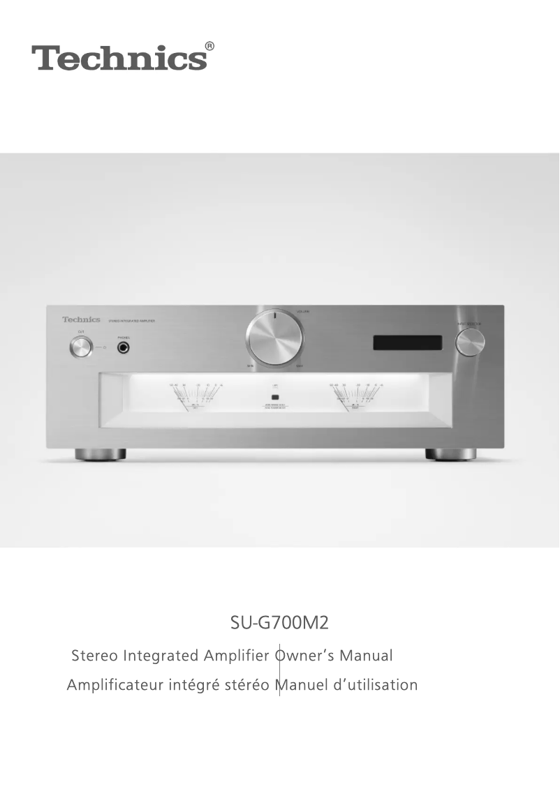 Page 1 de la notice Manuel utilisateur Technics SU-G700M2