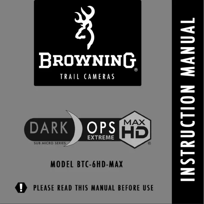 Page 1 de la notice Manuel utilisateur Browning Dark Ops HD Max