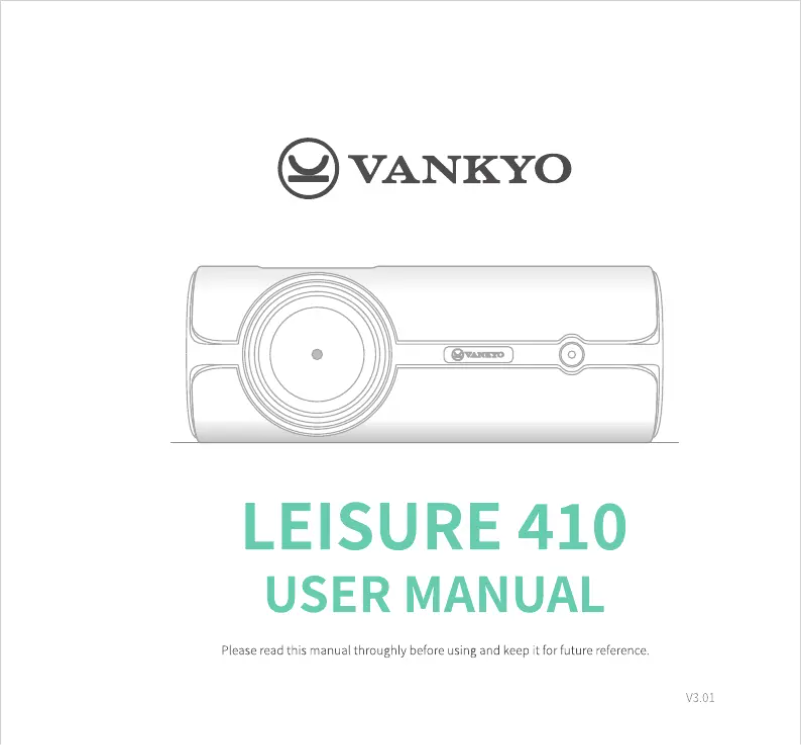 Page n°1 - Manuel utilisateur Vankyo Leisure 410