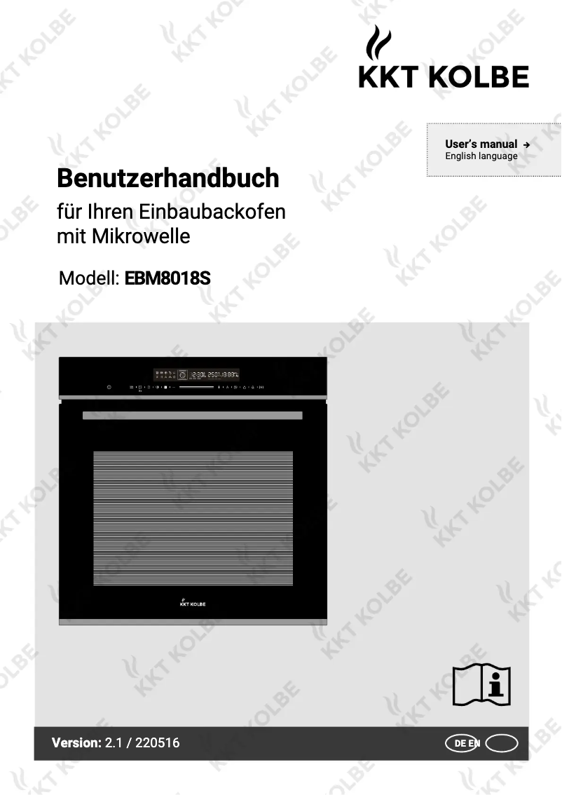 Page 1 de la notice Manuel utilisateur KKT Kolbe EBM8018S