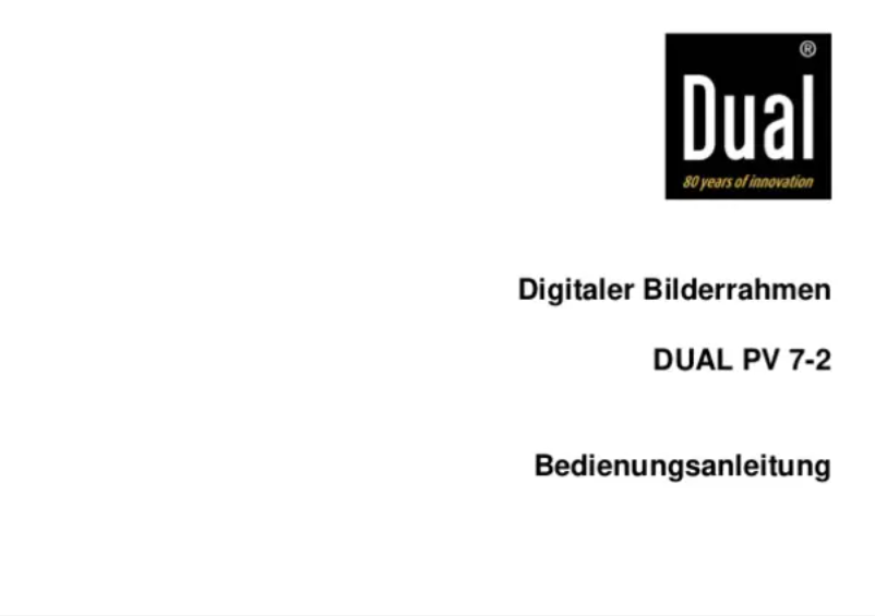 Image de la première page du manuel de l'appareil PV 7-2