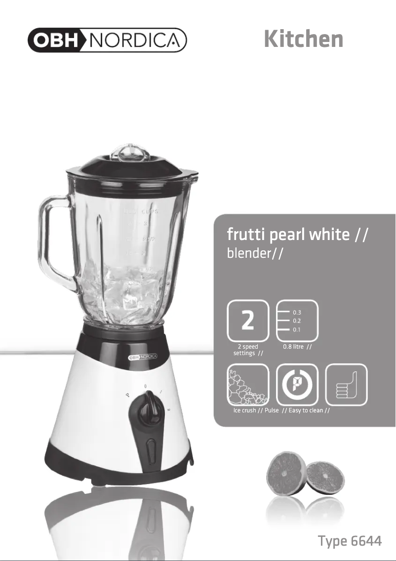 Página 1 del manual Manual de usuario OBH Nordica Frutti