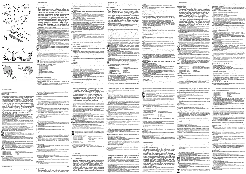 Image de la première page du manuel de l'appareil CP7302