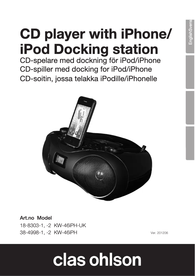 Page n°1 - Manuel utilisateur Clas Ohlson KW-46iPH